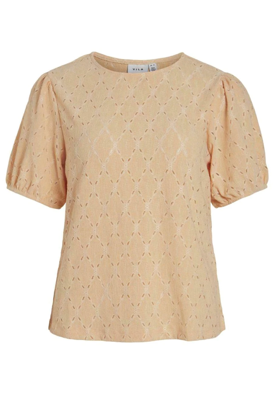 Vila Blouse - Apricot Ice 6 Vila Blouse - Apricot Ice – Image 4