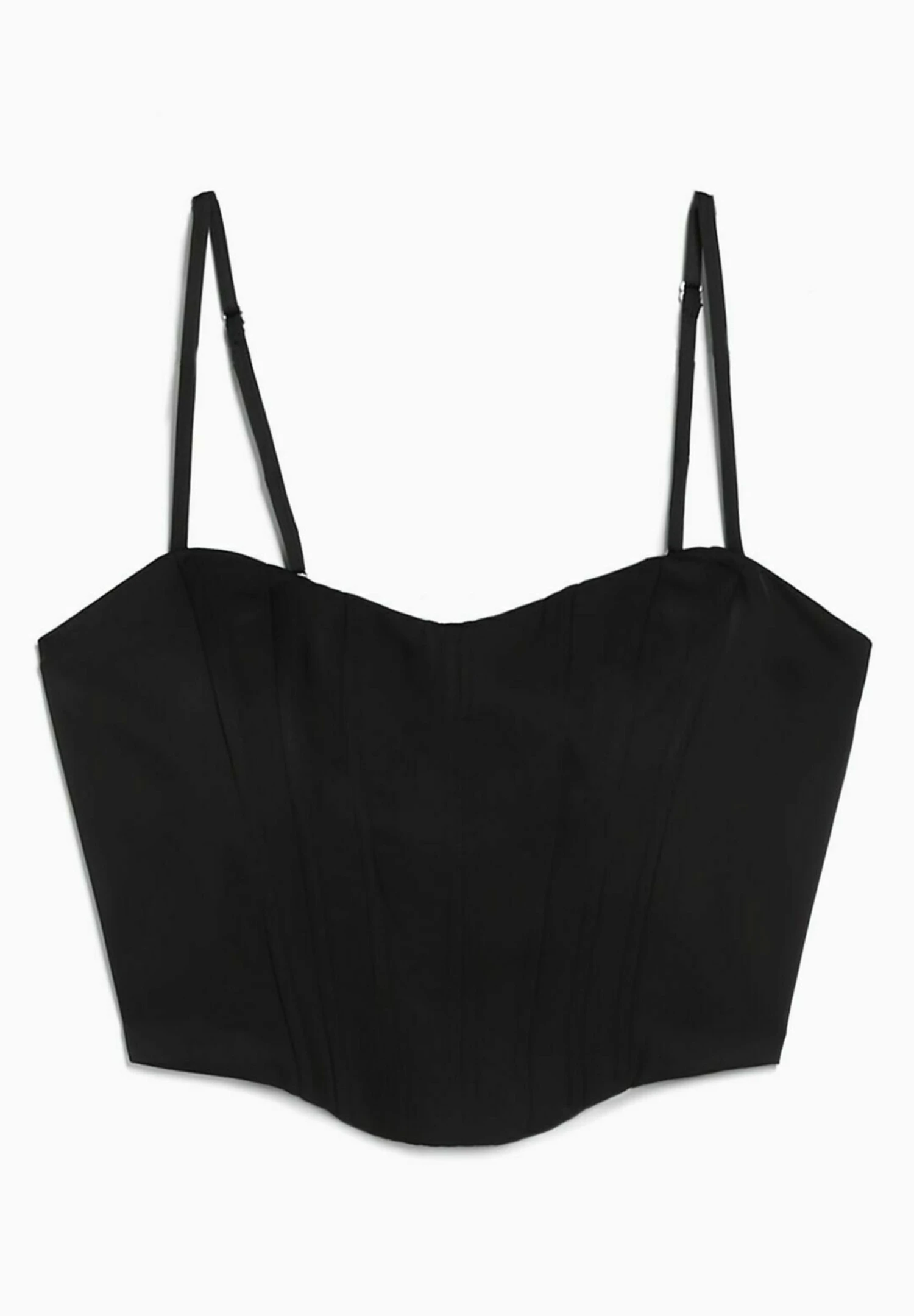 BERSHKA Strappy Corset - Débardeur - Black 7 BERSHKA Strappy Corset - Débardeur - Black – Image 5