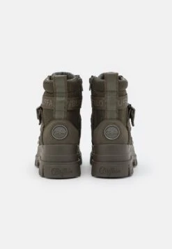 Buffalo Aspha Laceup Mid - Bottines À Lacets - Khaki -Next Soldes a0237867a35b46d4a3255e1458c1195e