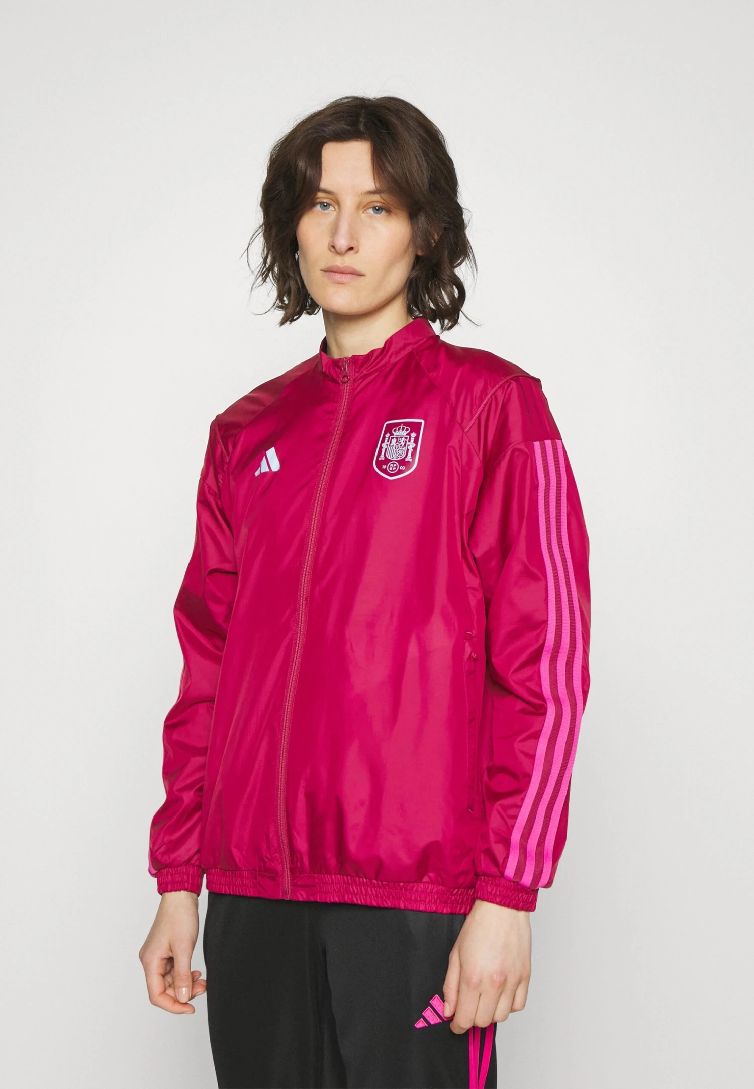 ADIDAS PERFORMANCE Spain Fef Presentation Jacket - Article De Supporter - Mystery Ruby 3 ADIDAS PERFORMANCE Spain Fef Presentation Jacket - Article De Supporter - Mystery Ruby