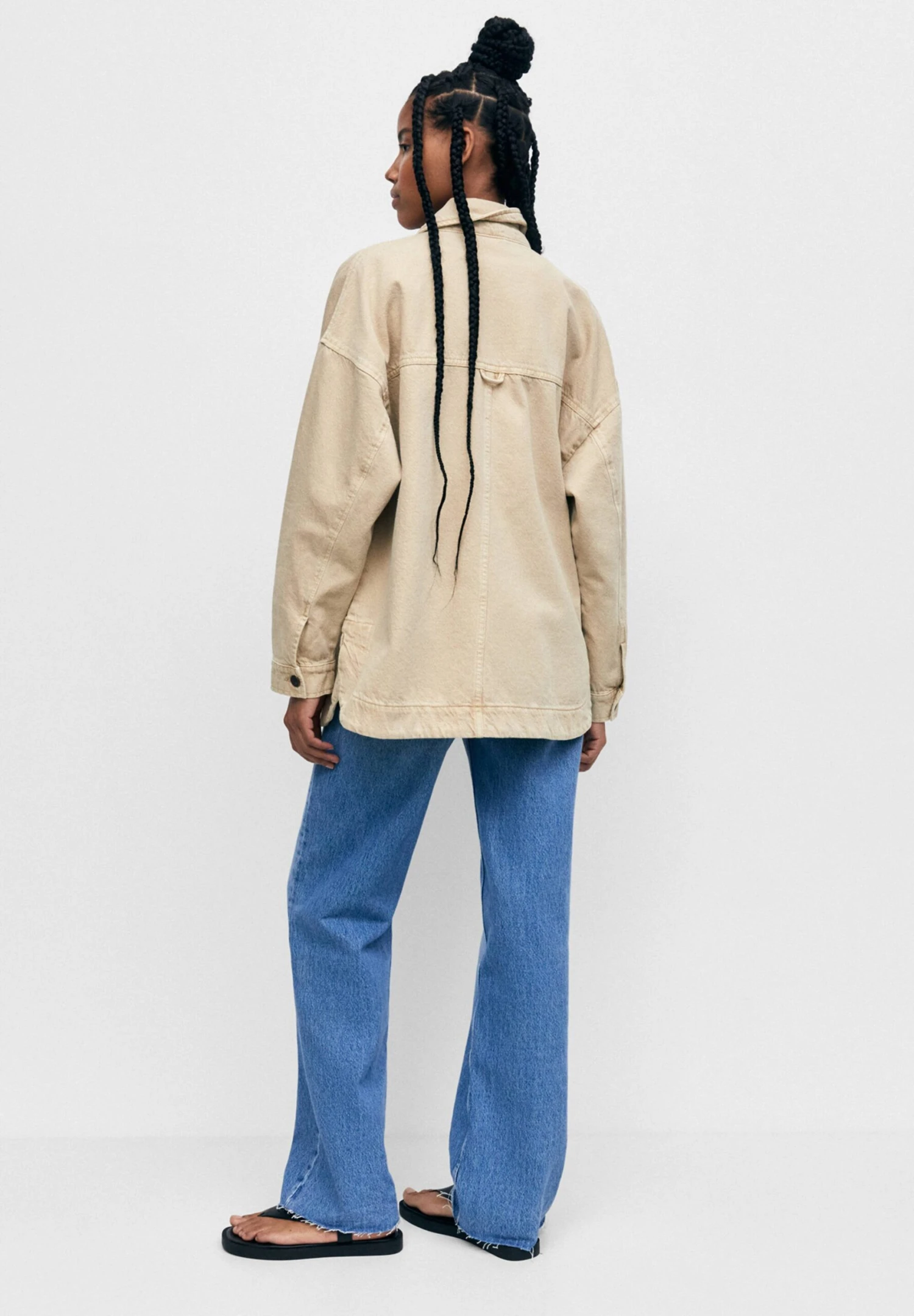 PULL & BEAR Basic - Veste Légère - Sand 5 PULL & BEAR Basic - Veste Légère - Sand – Image 3