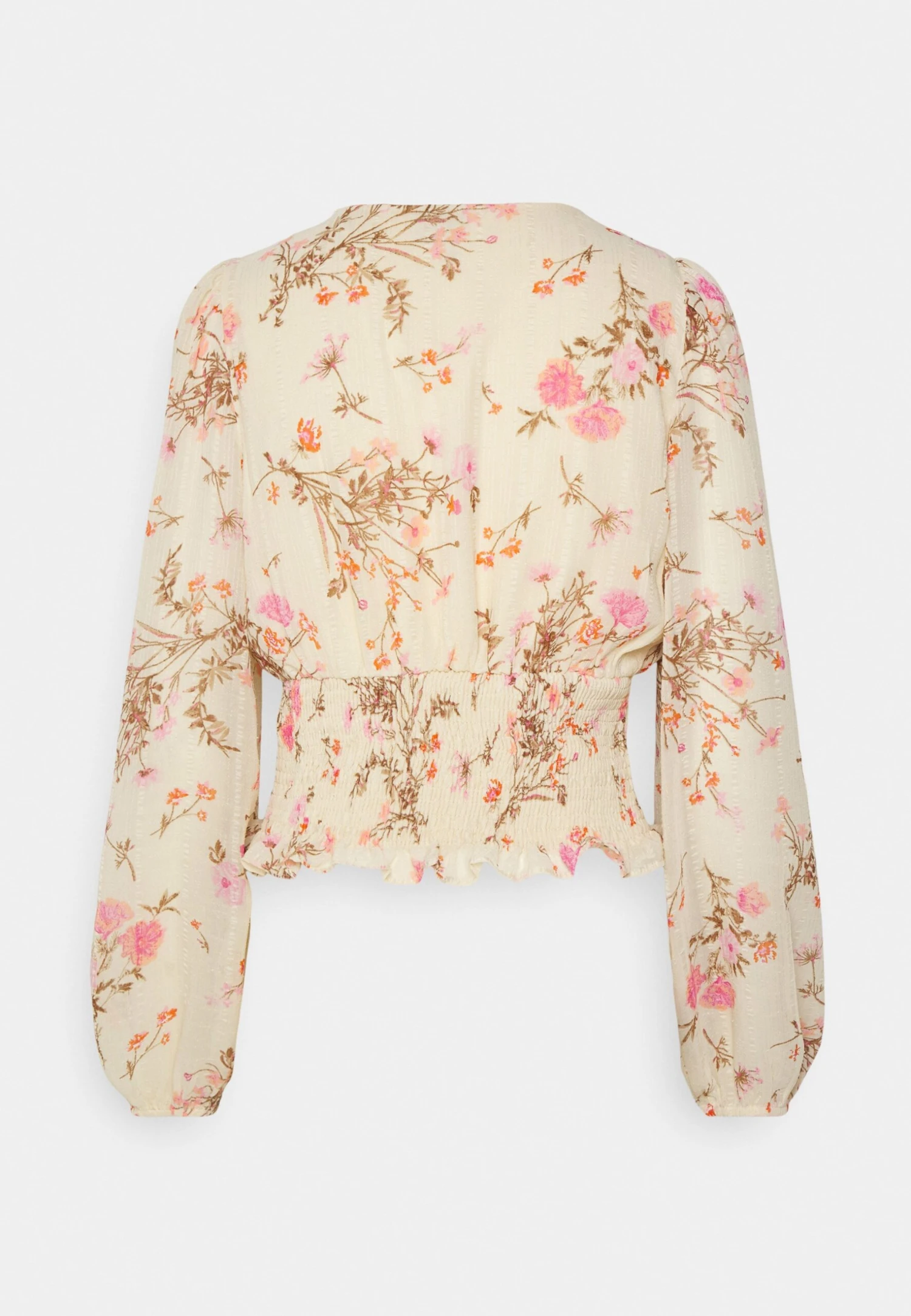 Vero Moda Vmrosa V Neck Smock - T-Shirt À Manches Longues - Creme Brulee Pink Yarrow 4 Vero Moda Vmrosa V Neck Smock - T-Shirt À Manches Longues - Creme Brulee Pink Yarrow – Image 2