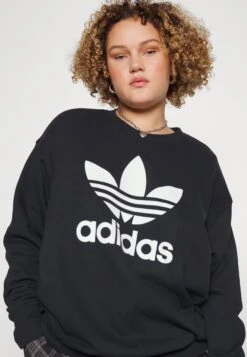 Adidas Originals Crew - Sweatshirt - Black -Next Soldes a1c2a9cac1eb4a82a60b860578a08ac9