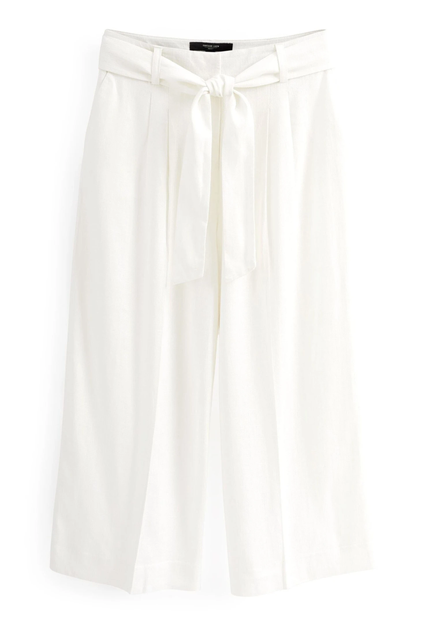 Next Tie Waist Crop Standard - Pantalon Classique - White 3 Next Tie Waist Crop Standard - Pantalon Classique - White