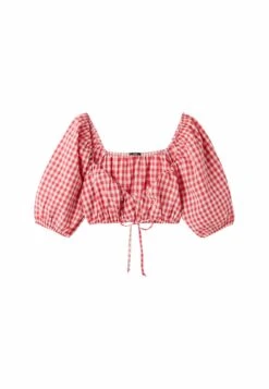 Court Manches Mi-Longues Effet Froissé - Blouse - Rot -Next Soldes a2924059efa04329ba80ddd0b4dbef92