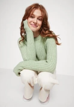 Pieces Pcnova Ls O-Neck Kac Pwp - Pullover - Swamp -Next Soldes a2b8272ffc9c4c15aea12597934aafb9