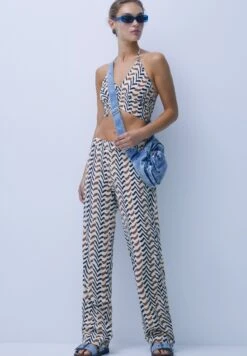 PULL & BEAR Printed Crop - Débardeur - Sand -Next Soldes a36b64d0ae3c479ba7bfef64ea1ca737