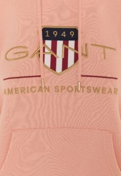 Gant Archive Shield Hoodie - Sweat À Capuche - Guava Orange -Next Soldes a421f9b6f4474af490a144e0939dfaf5