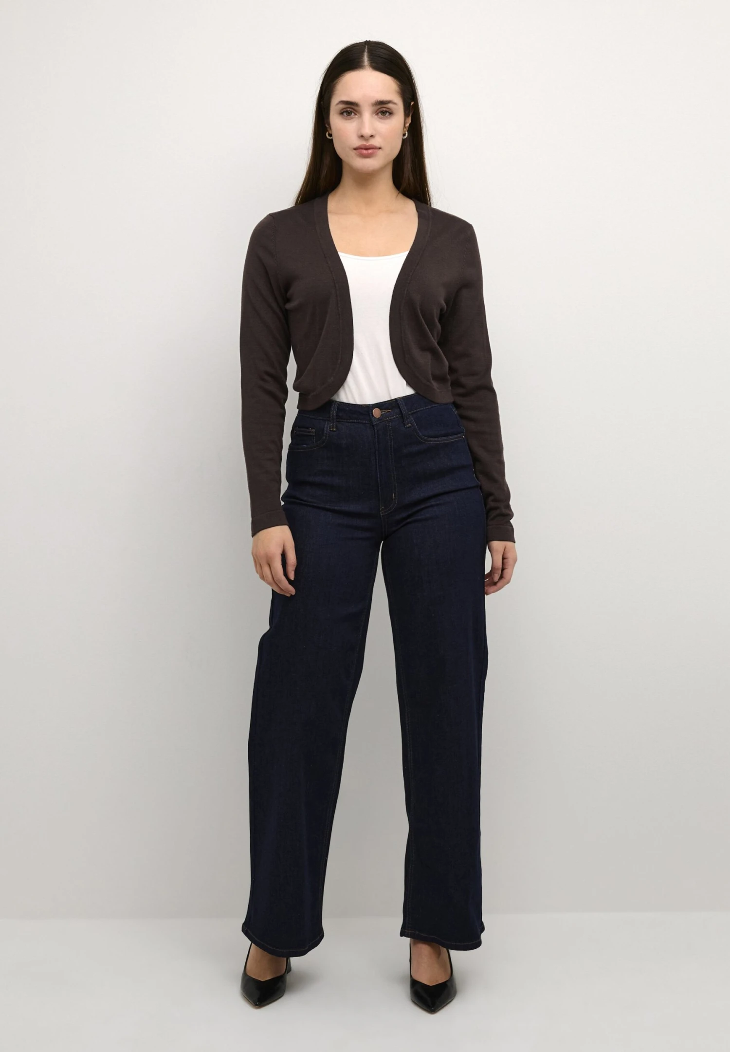 Kaffe Astrid Bolero - Gilet - Java 4 Kaffe Astrid Bolero - Gilet - Java – Image 2