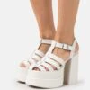 Steve Madden Carlita - Sandales À Talons Hauts - White