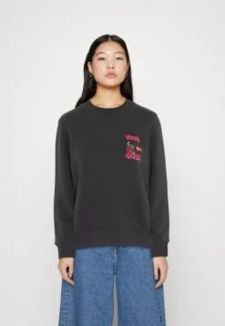 Scotch & Soda Graphic Print Regular Fit Crew-Neck - Sweatshirt - Charcoal