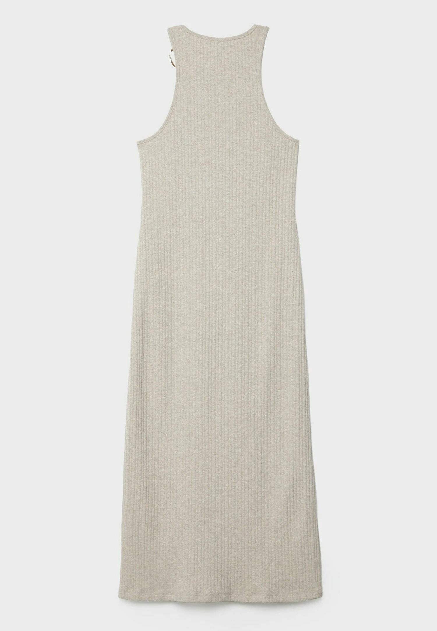 Stradivarius Halter Midi With Ring Detail - Robe Pull - Stone 8 Stradivarius Halter Midi With Ring Detail - Robe Pull - Stone – Image 6