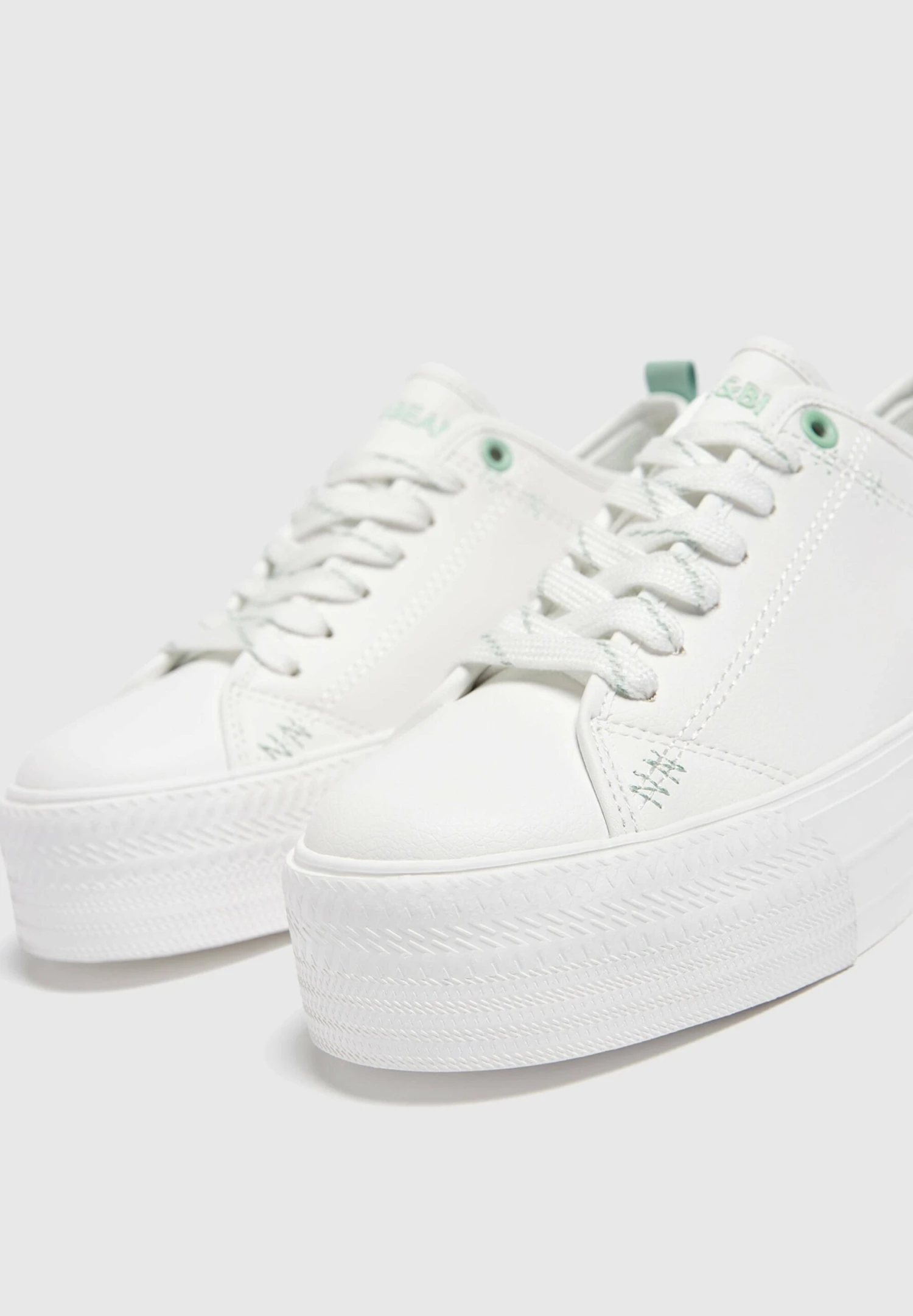 PULL & BEAR Basic Casual - Baskets Basses - White 7 PULL & BEAR Basic Casual - Baskets Basses - White – Image 5