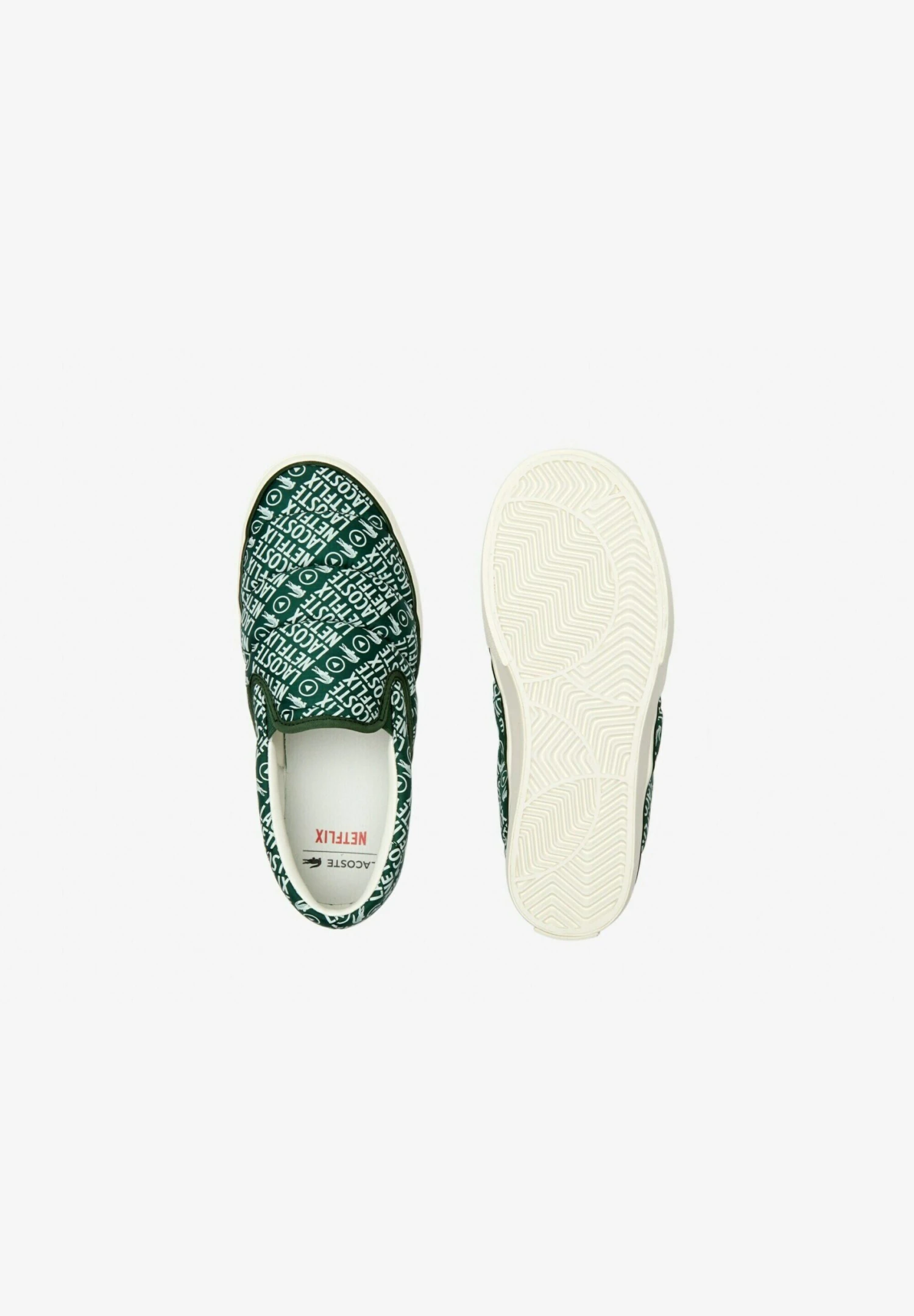 Lacoste X Netflix - Sneakers Vulcanisées - Mocassins - Dk Grn Off Wht 5 Lacoste X Netflix - Sneakers Vulcanisées - Mocassins - Dk Grn Off Wht – Image 3