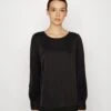 Vila Viellette O Neck - T-Shirt À Manches Longues - Black -Next Soldes a8e5be1b2fba437b998519567931cbdc