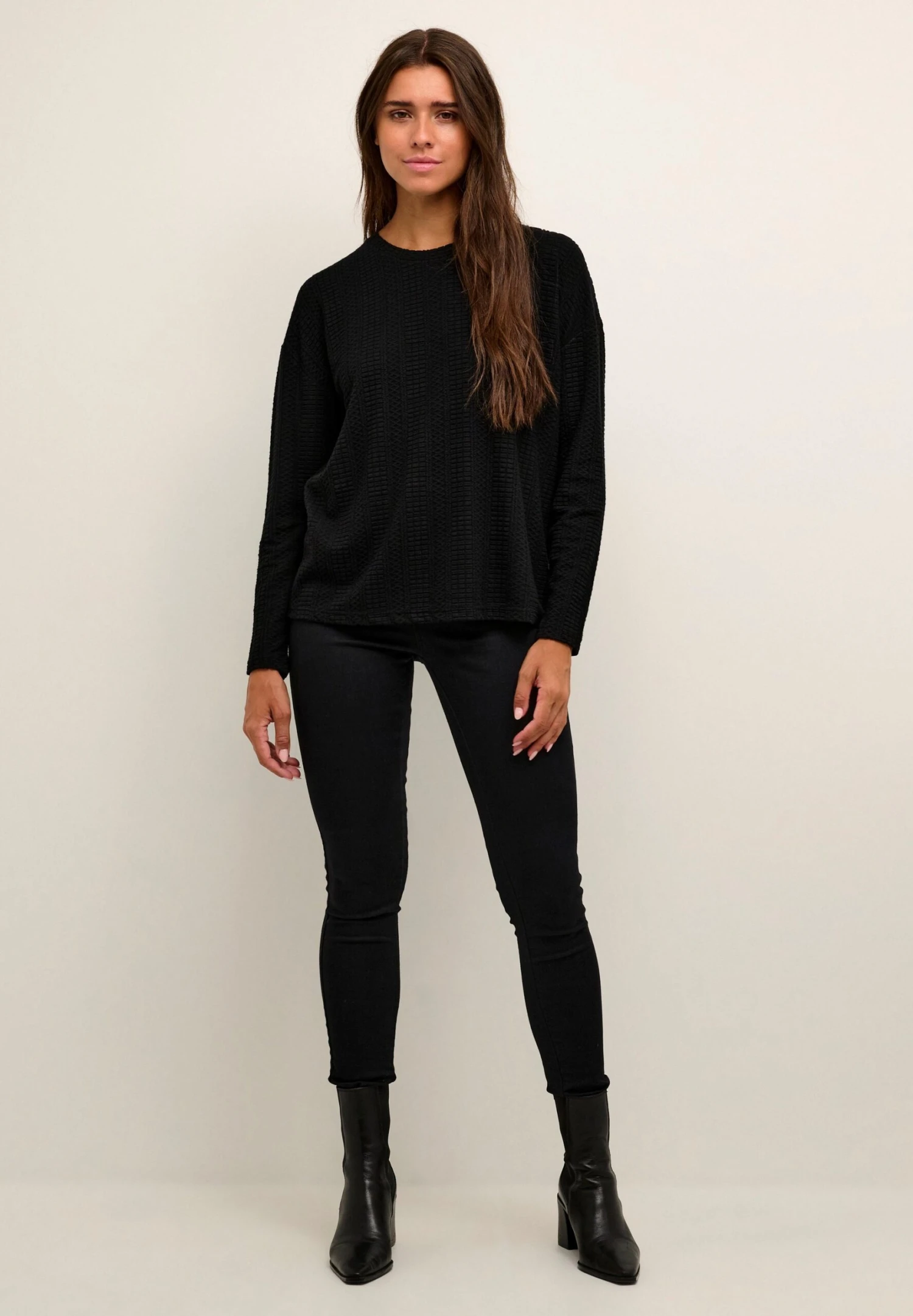 Kaffe Bpirma Ls - T-Shirt À Manches Longues - Black Deep 4 Kaffe Bpirma Ls - T-Shirt À Manches Longues - Black Deep – Image 2