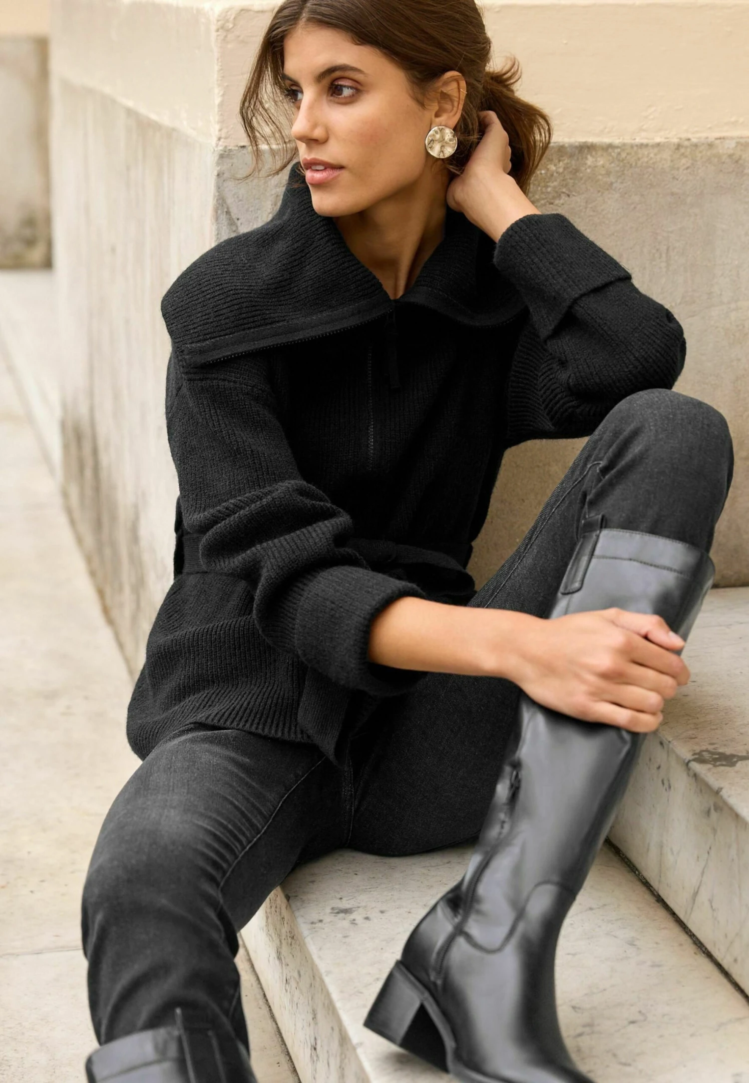 Next Zip Belted Standard - Gilet - Black 6 Next Zip Belted Standard - Gilet - Black â Image 4