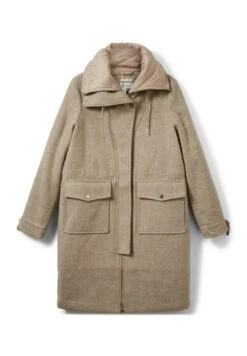 Tom Tailor Manteau Classique - Offwhite Beige Twill Structure -Next Soldes a99466e87998462f8ab12ec3083ec920