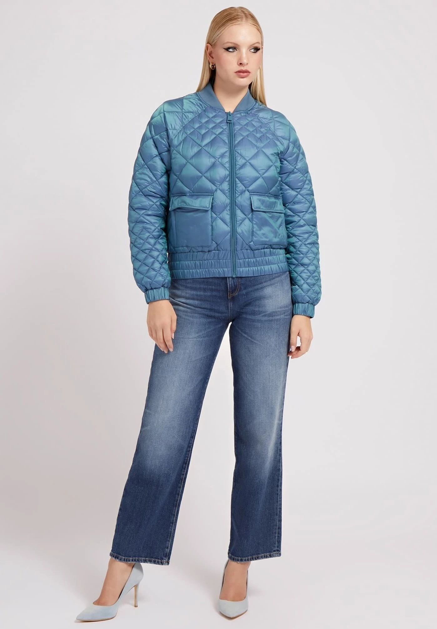 Guess Blouson Bomber - Blau 4 Guess Blouson Bomber - Blau – Image 2