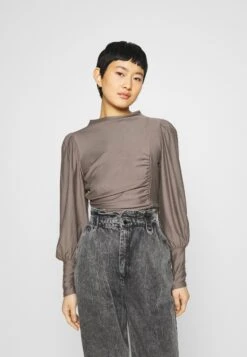 Gestuz Rifa Puff - T-Shirt À Manches Longues - Earth