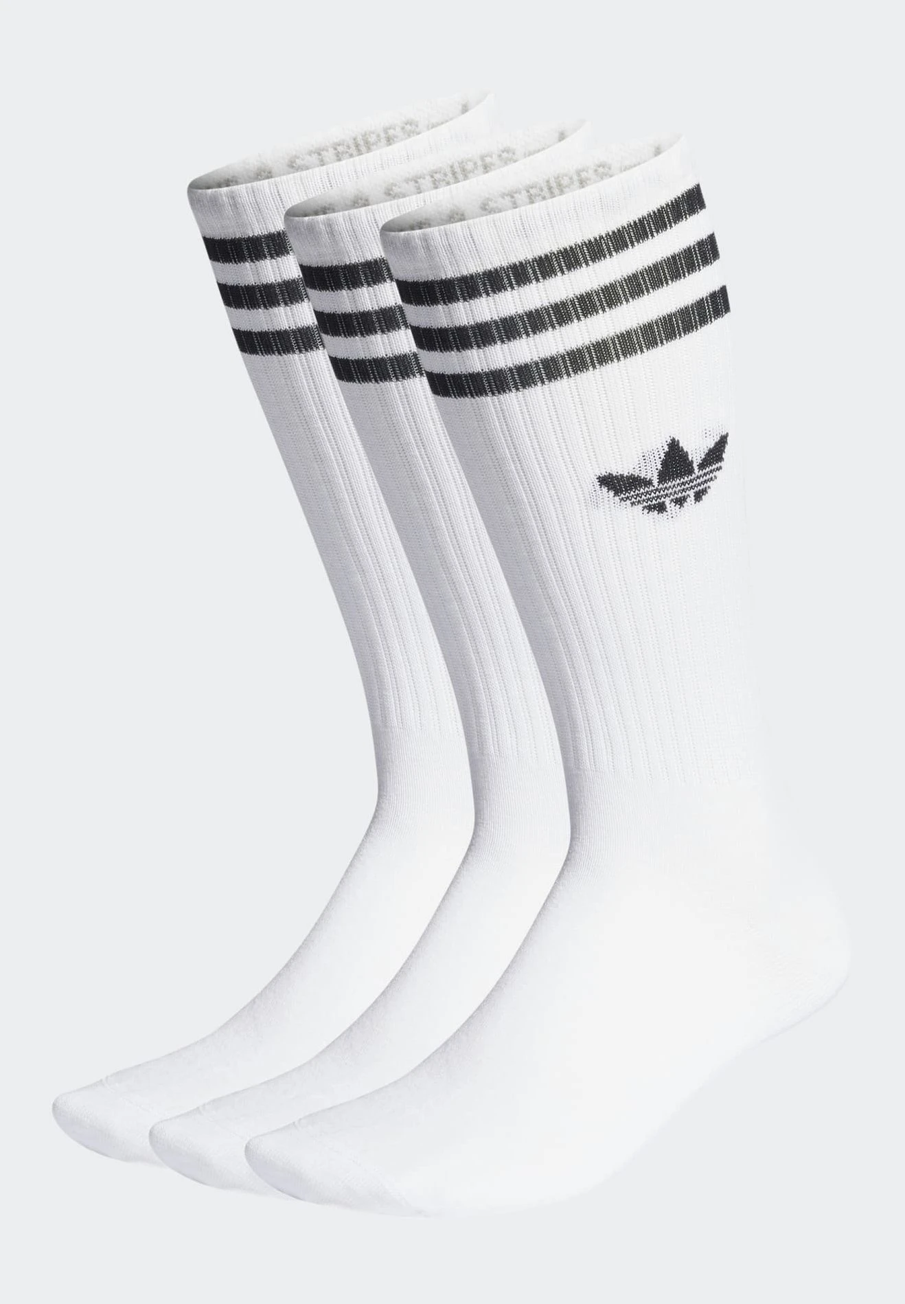Adidas Originals Solid Crew 3 Pack - Chaussettes - White 4 Adidas Originals Solid Crew 3 Pack - Chaussettes - White – Image 2