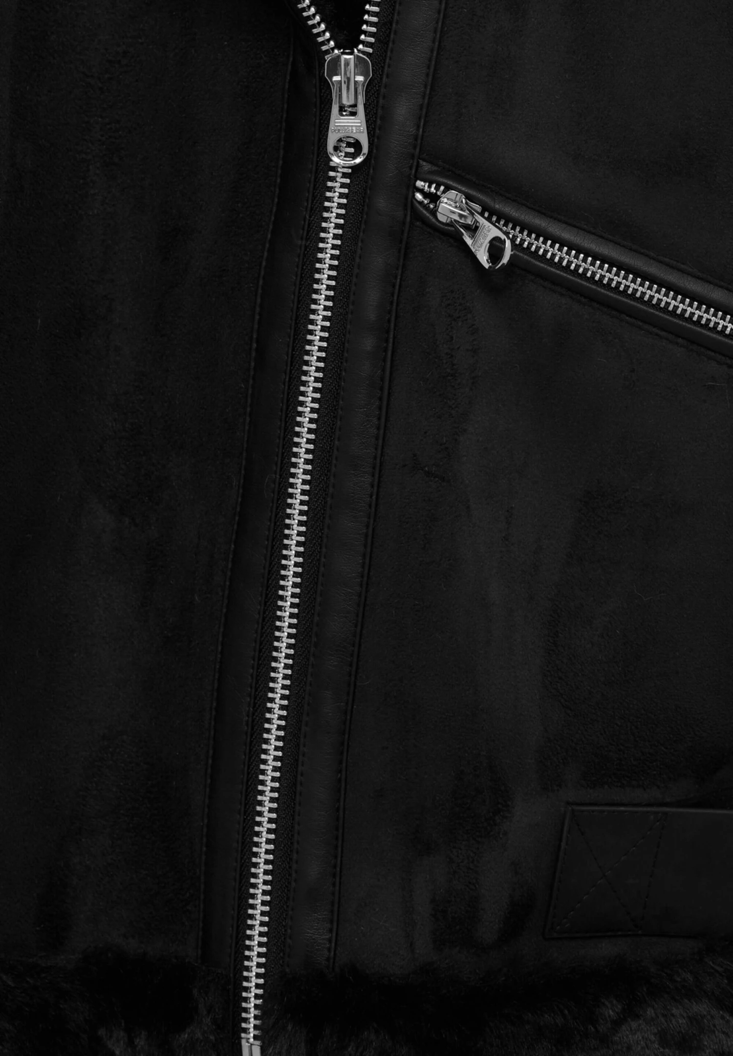 PULL & BEAR Double Faced - Veste En Similicuir - Mottled Black 8 PULL & BEAR Double Faced - Veste En Similicuir - Mottled Black – Image 6