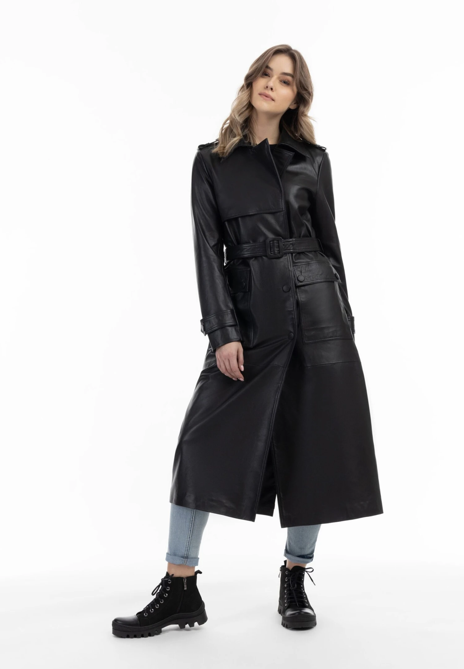 Dreimaster Trench - Schwarz 4 Dreimaster Trench - Schwarz – Image 2