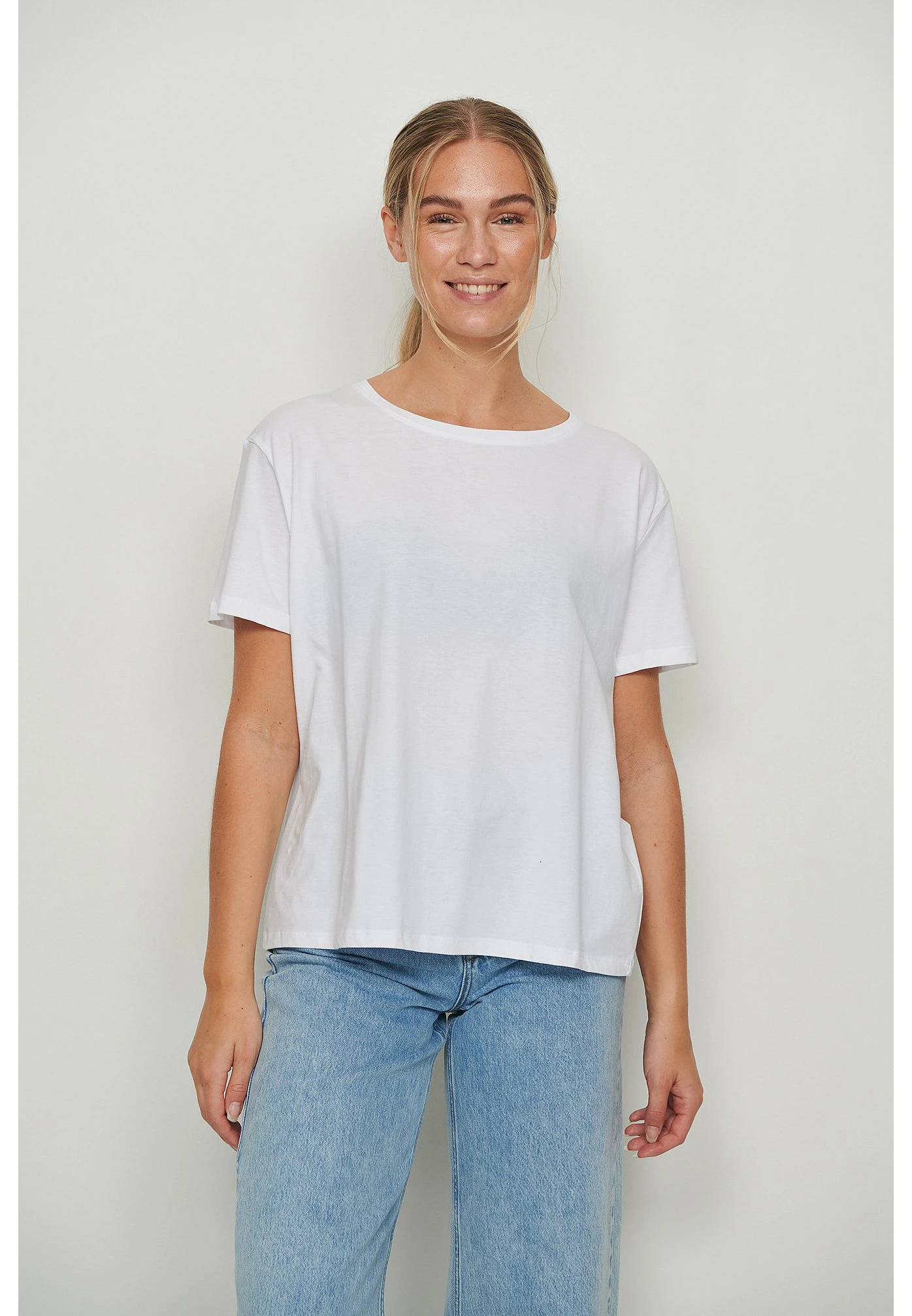 NA-KD 2 Pack Organic Oversized Tee - T-Shirt Basique - White/White 3 NA-KD 2 Pack Organic Oversized Tee - T-Shirt Basique - White/White