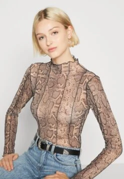 Noisy May Nmemmy Stitch Detail - T-Shirt À Manches Longues - Beige -Next Soldes ac05289cec764dd7bf44586fd9d0a1ba