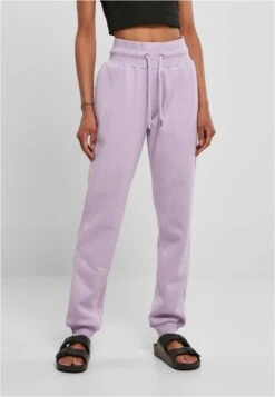 URBAN CLASSICS Ladies Organic High Waist Sweat Pants - Pantalon De Survêtement - Lilac
