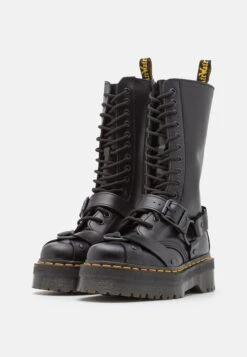 Dr. Martens 1914 Quad Harness Unisex - Bottes À Lacets - Black Paris -Next Soldes aca2648320bb452e8e7fffff2218f486