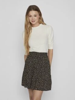 Vila Vifelia - T-Shirt À Manches Longues - Birch