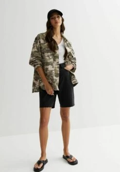New Look Camo Shacket - Manteau Court - Green Pattern