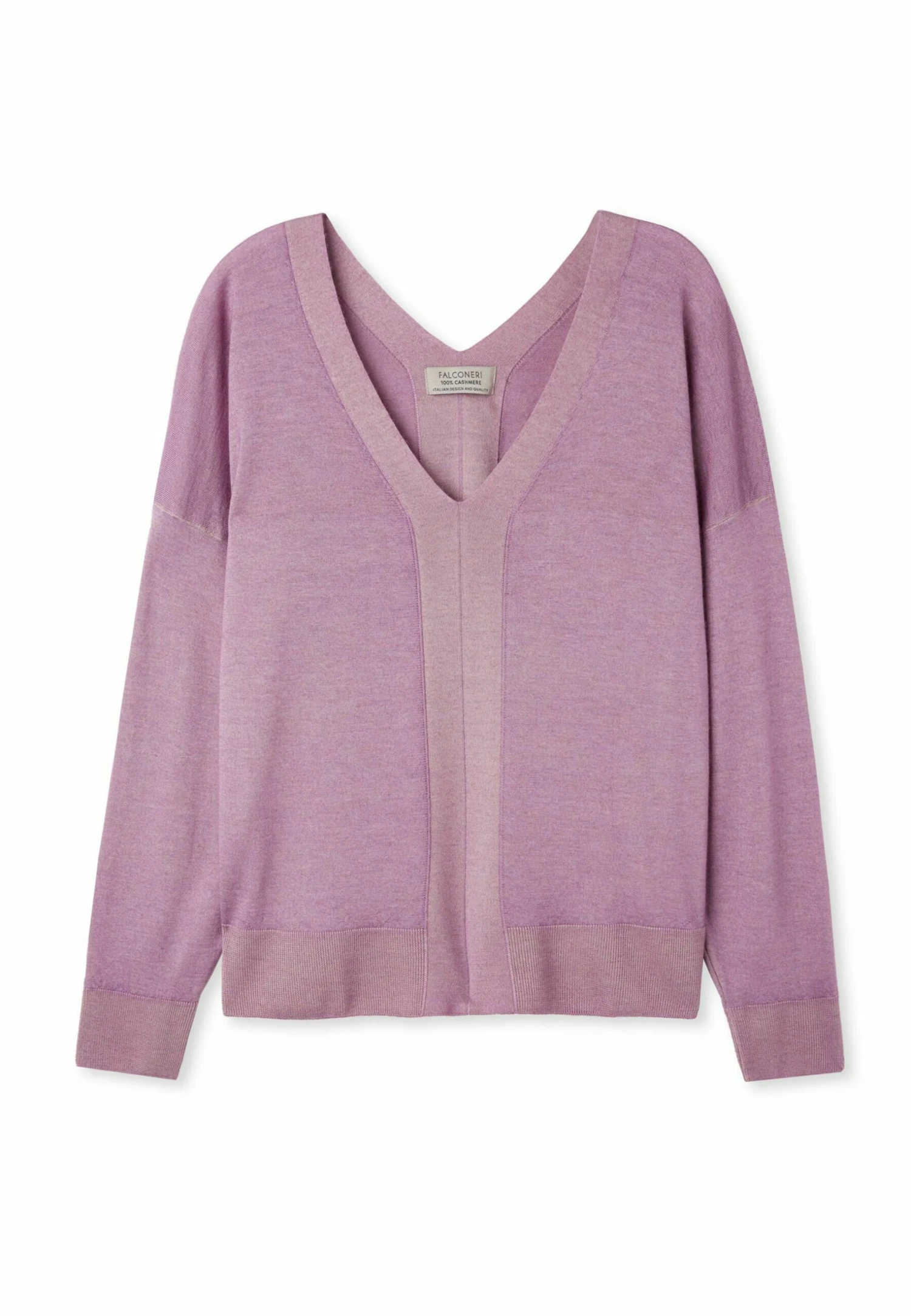 Ultralight Mit V-Ausschnitt - Pullover - Violett/Garment-Dyed Wisteria 6 Ultralight Mit V-Ausschnitt - Pullover - Violett/Garment-Dyed Wisteria – Image 4