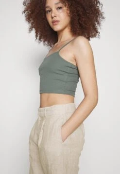 Gina Tricot Denise Trousers - Pantalon Classique - Lt Linen Beige -Next Soldes ae8db47dde7d444681f9b39dd17ca868