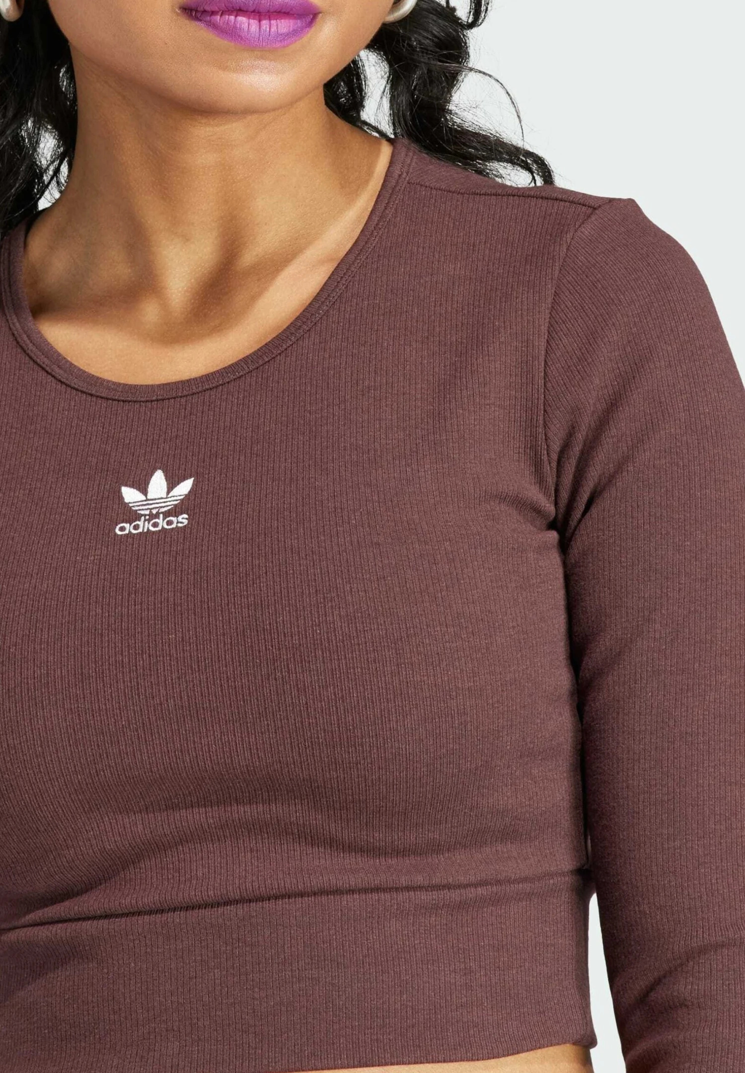 Adidas Originals Essentials - T-Shirt À Manches Longues - Shadow Brown 5 Adidas Originals Essentials - T-Shirt À Manches Longues - Shadow Brown – Image 3