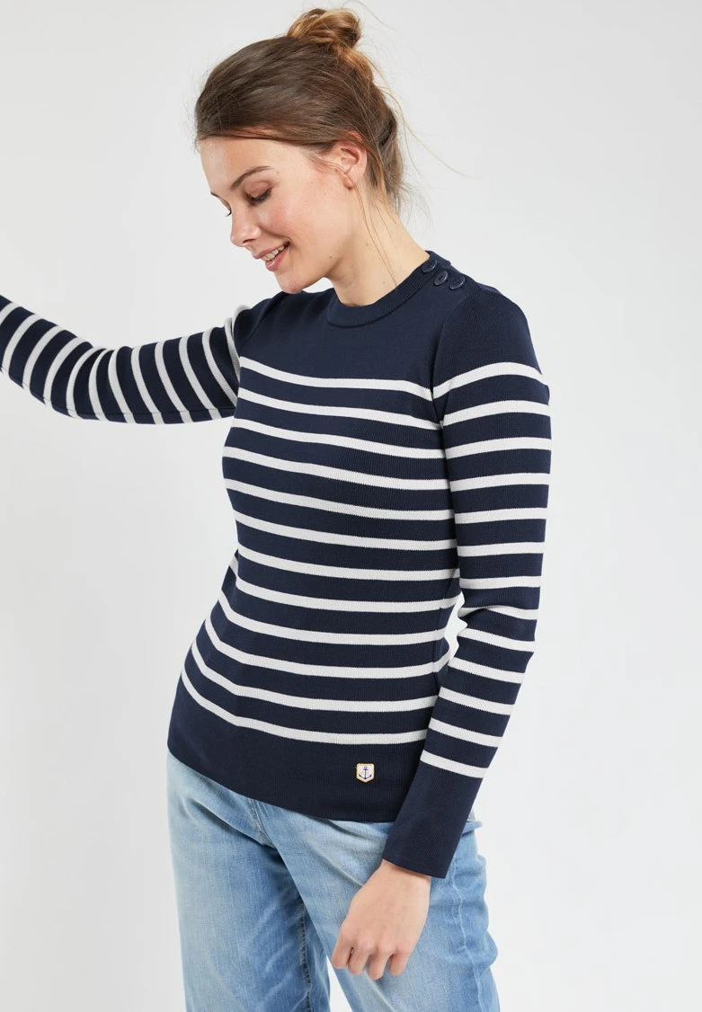 Armor-Lux Groix Marine - Pullover - Rich Navy / Milk 3 Armor-Lux Groix Marine - Pullover - Rich Navy / Milk
