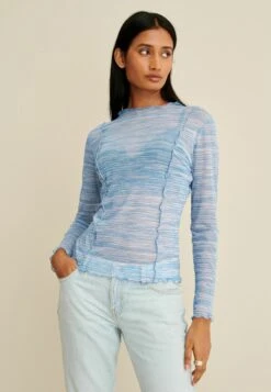 Next Long Sleeve Standard. - T-Shirt À Manches Longues - Blue Space Dye