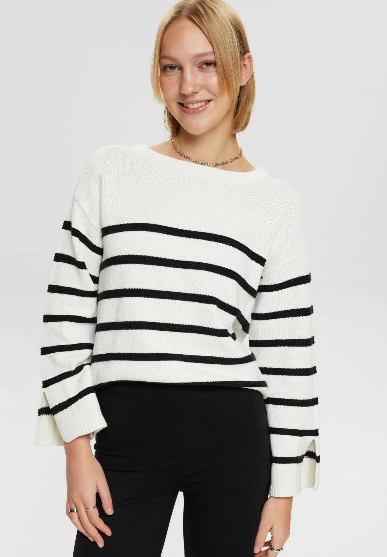 ESPRIT Gestreifter - Pullover - Off White 3 ESPRIT Gestreifter - Pullover - Off White