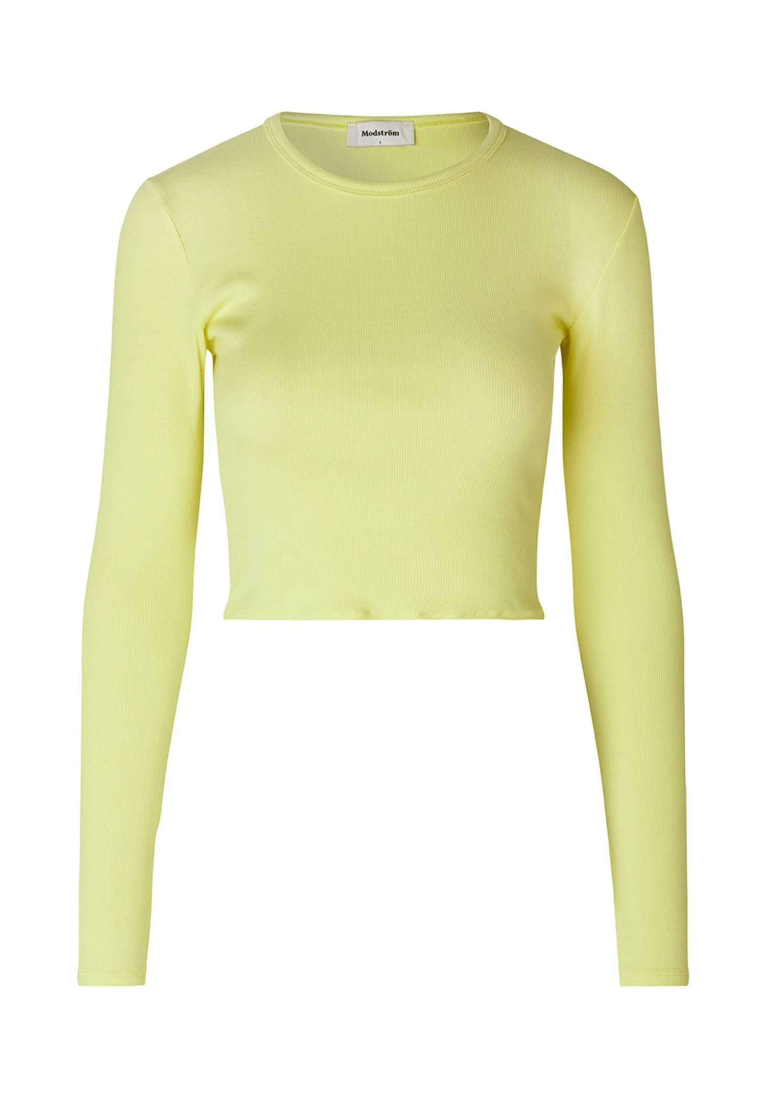 Modström Igor Crop - T-Shirt À Manches Longues - Yellow Pear 5 Modström Igor Crop - T-Shirt À Manches Longues - Yellow Pear – Image 3