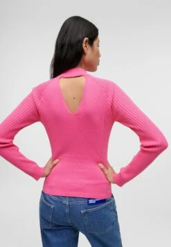 Karl Lagerfeld Jeans Lslv Mock Neck - Pullover - Shocking Pink 10 Karl Lagerfeld Jeans Lslv Mock Neck - Pullover - Shocking Pink -Next Soldes b1c0d70d4b544916bc3b9da06c95145d