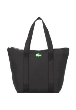 Lacoste Jeanne - Sac À Main - Noir Vert Fluo