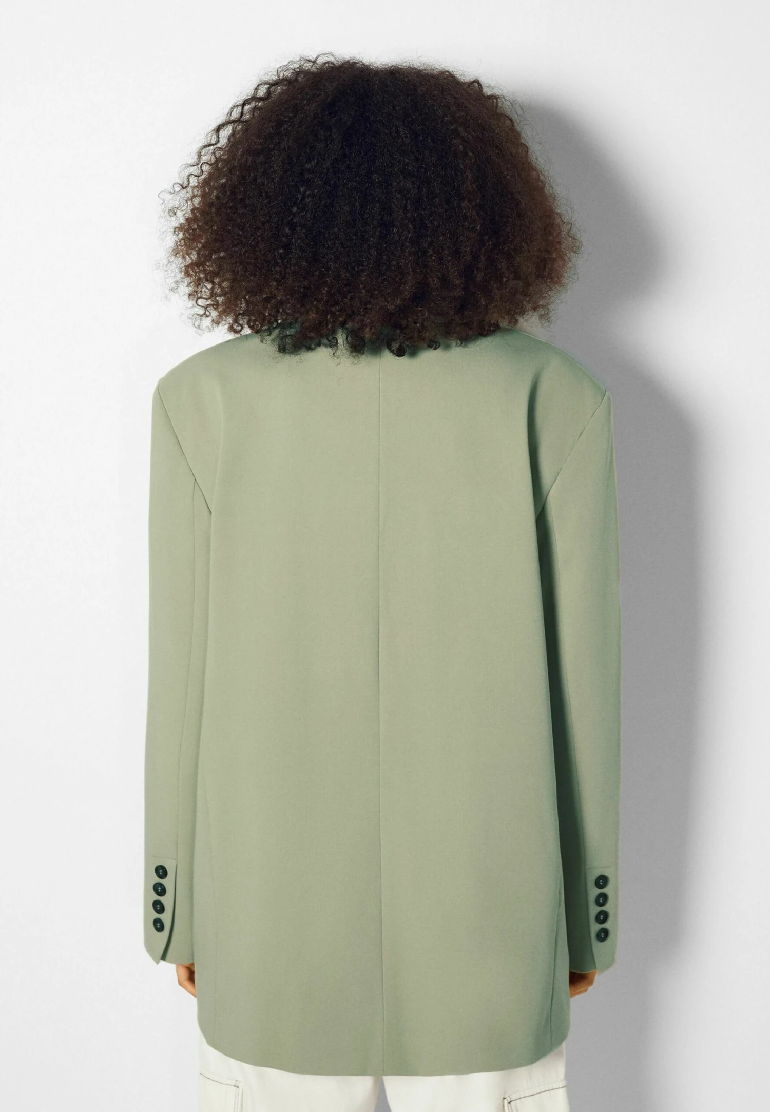 BERSHKA Masculine Cut - Manteau Court - Khaki 5 BERSHKA Masculine Cut - Manteau Court - Khaki – Image 3