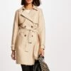 MORGAN Straight Belted - Trench - Beige