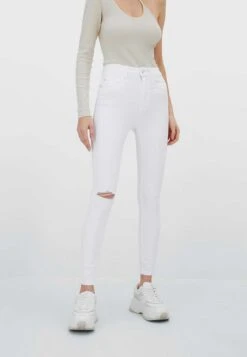 Meilleures ventes 19 Stradivarius Regular Waist - Jeans Skinny - White