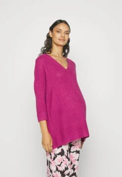 Vmmleanna V-Neck Long - Pullover - Boysenberry