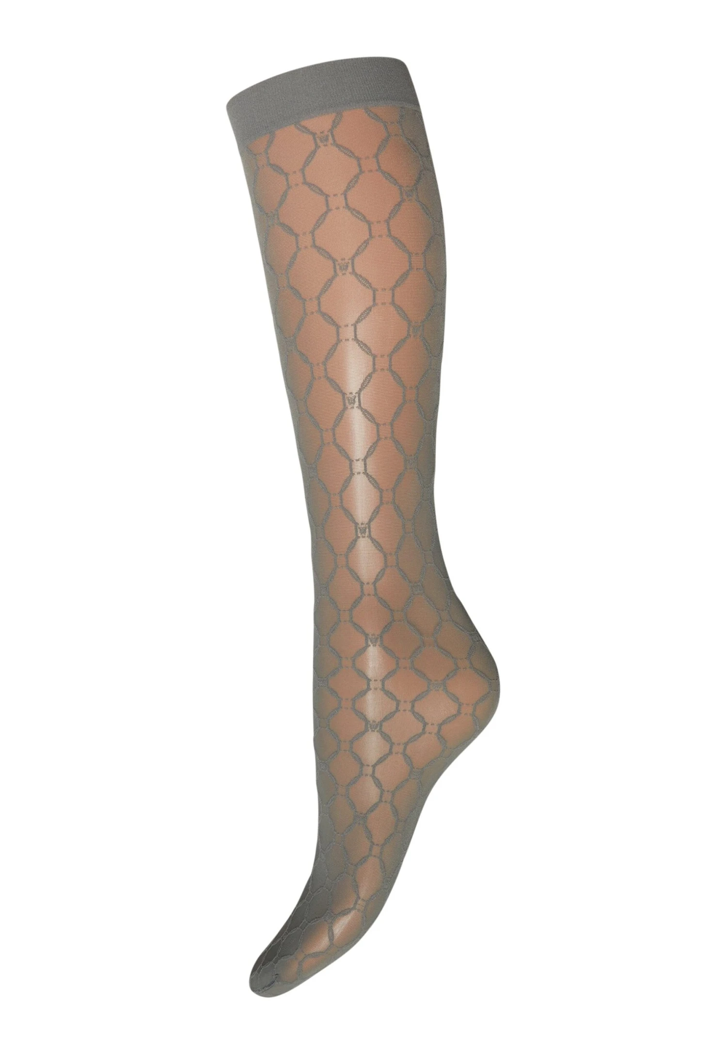 Wolford Monogram - Chaussettes Hautes - Soft Pewter 6 Wolford Monogram - Chaussettes Hautes - Soft Pewter â Image 4