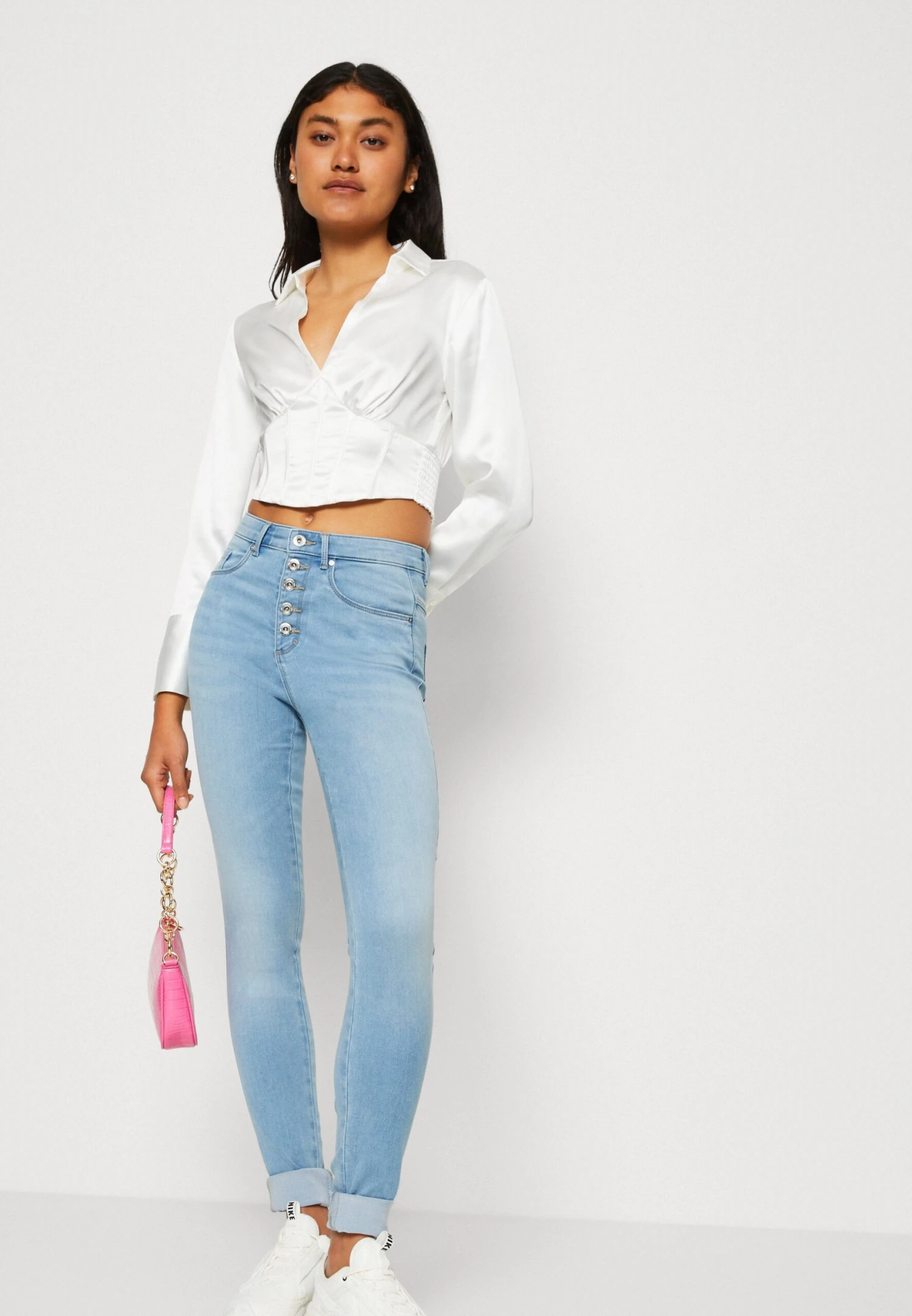 Gina Tricot Adine Corset - T-Shirt À Manches Longues - Offwhite 6 Gina Tricot Adine Corset - T-Shirt À Manches Longues - Offwhite – Image 4