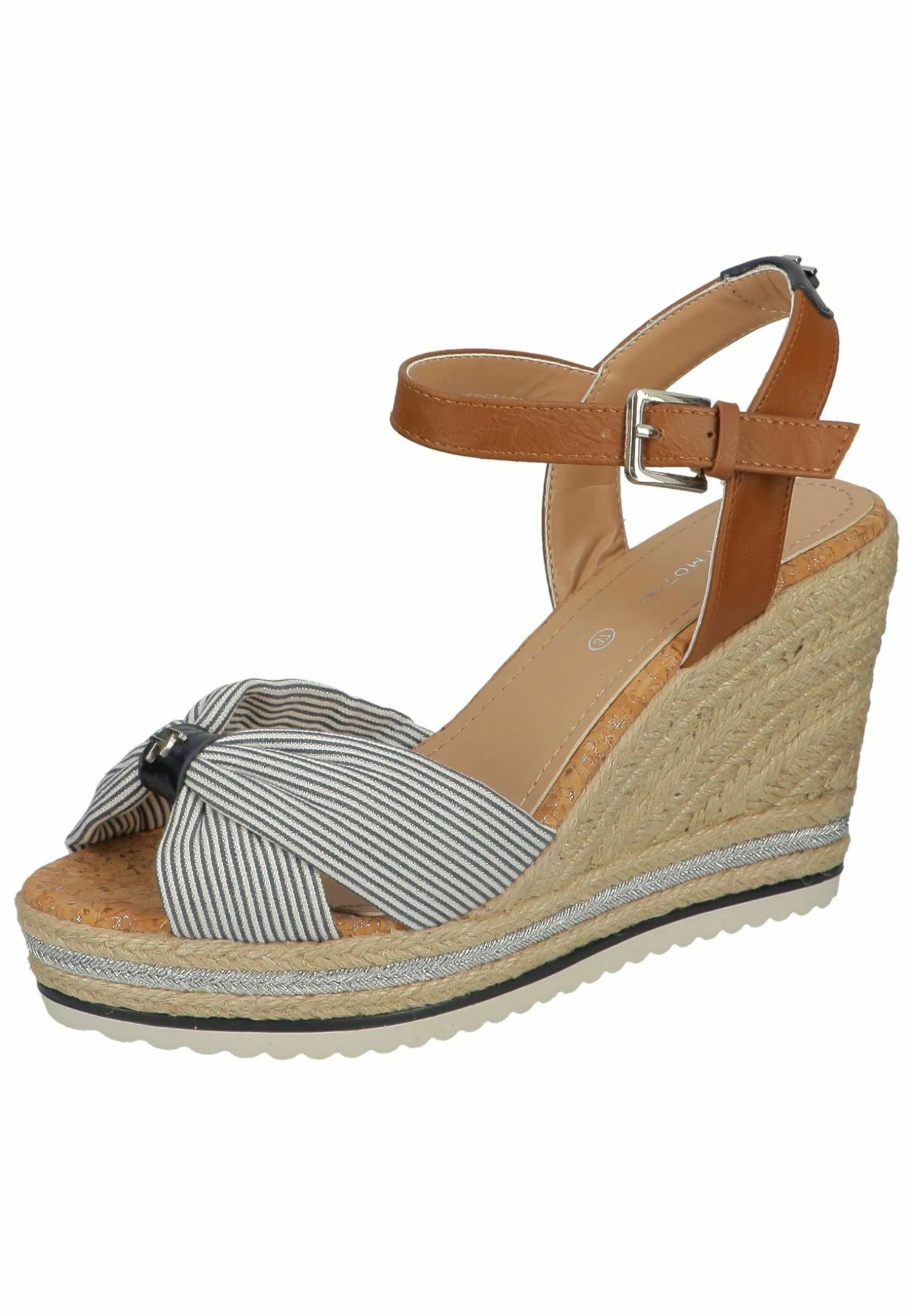 Tom Tailor Sandales Compensées - Navy Silver 4 Tom Tailor Sandales Compensées - Navy Silver – Image 2