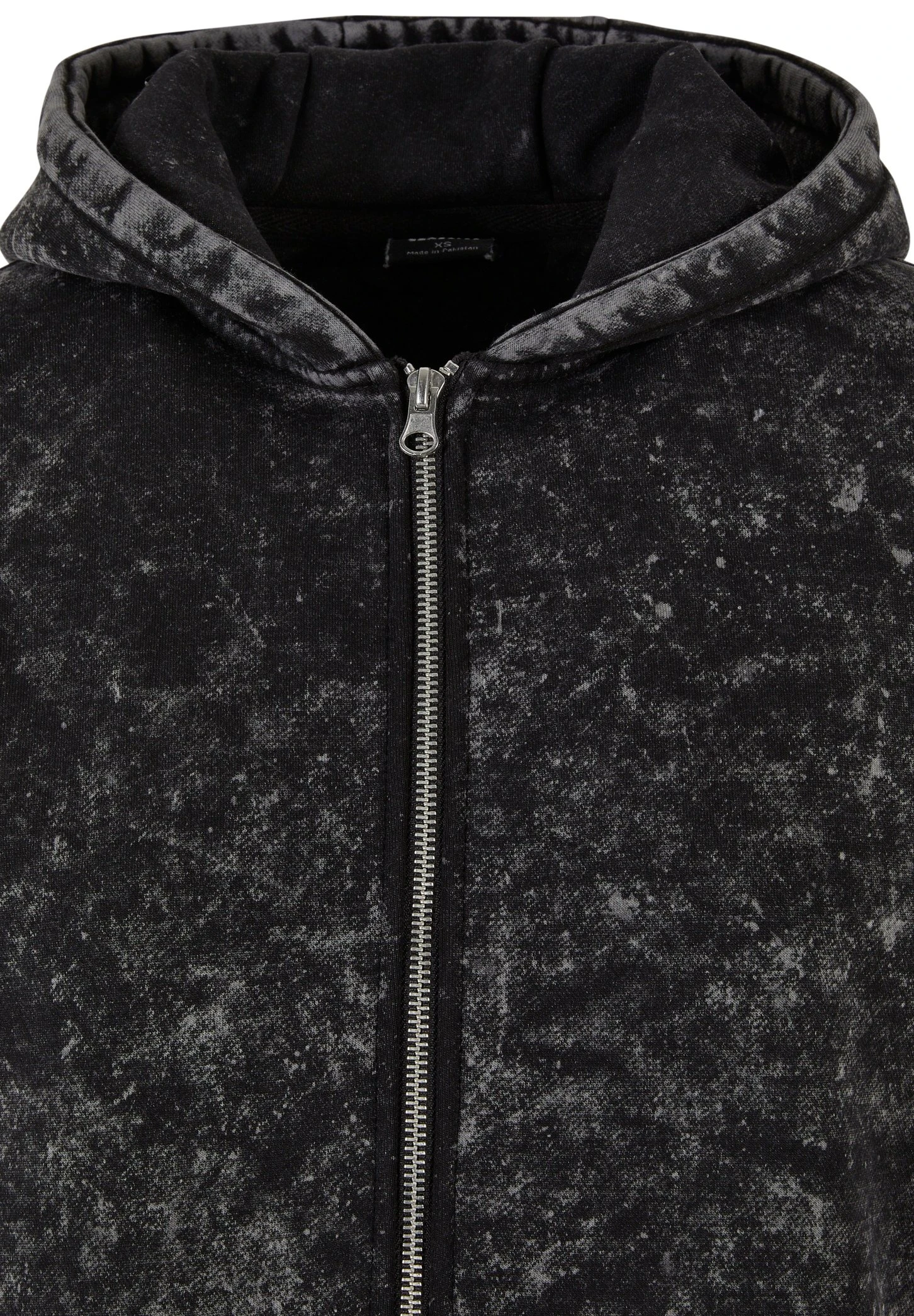 URBAN CLASSICS Towel Washed - Sweat Zippé - Black 10 URBAN CLASSICS Towel Washed - Sweat Zippé - Black – Image 8